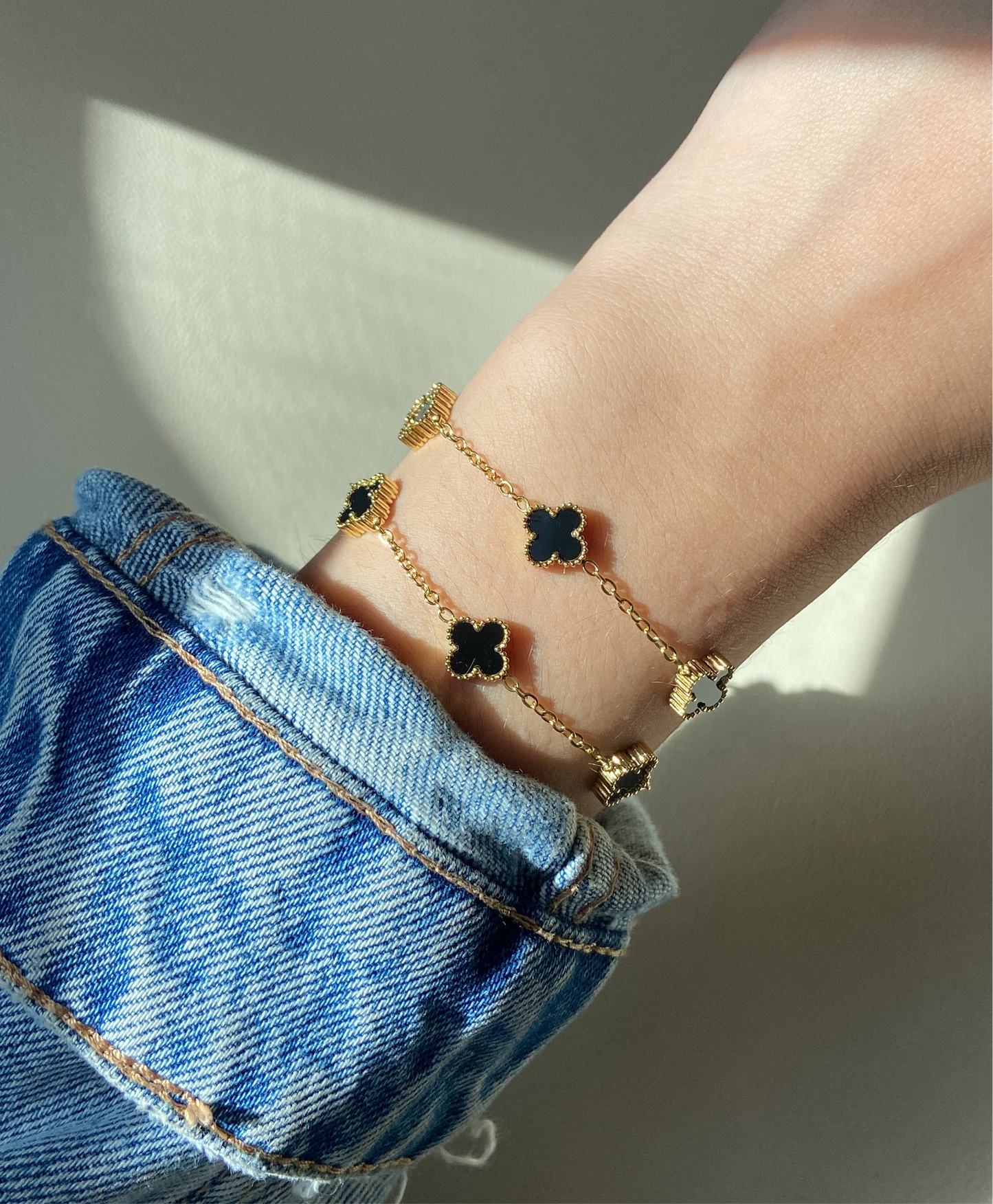 Black Trébol Bracelet