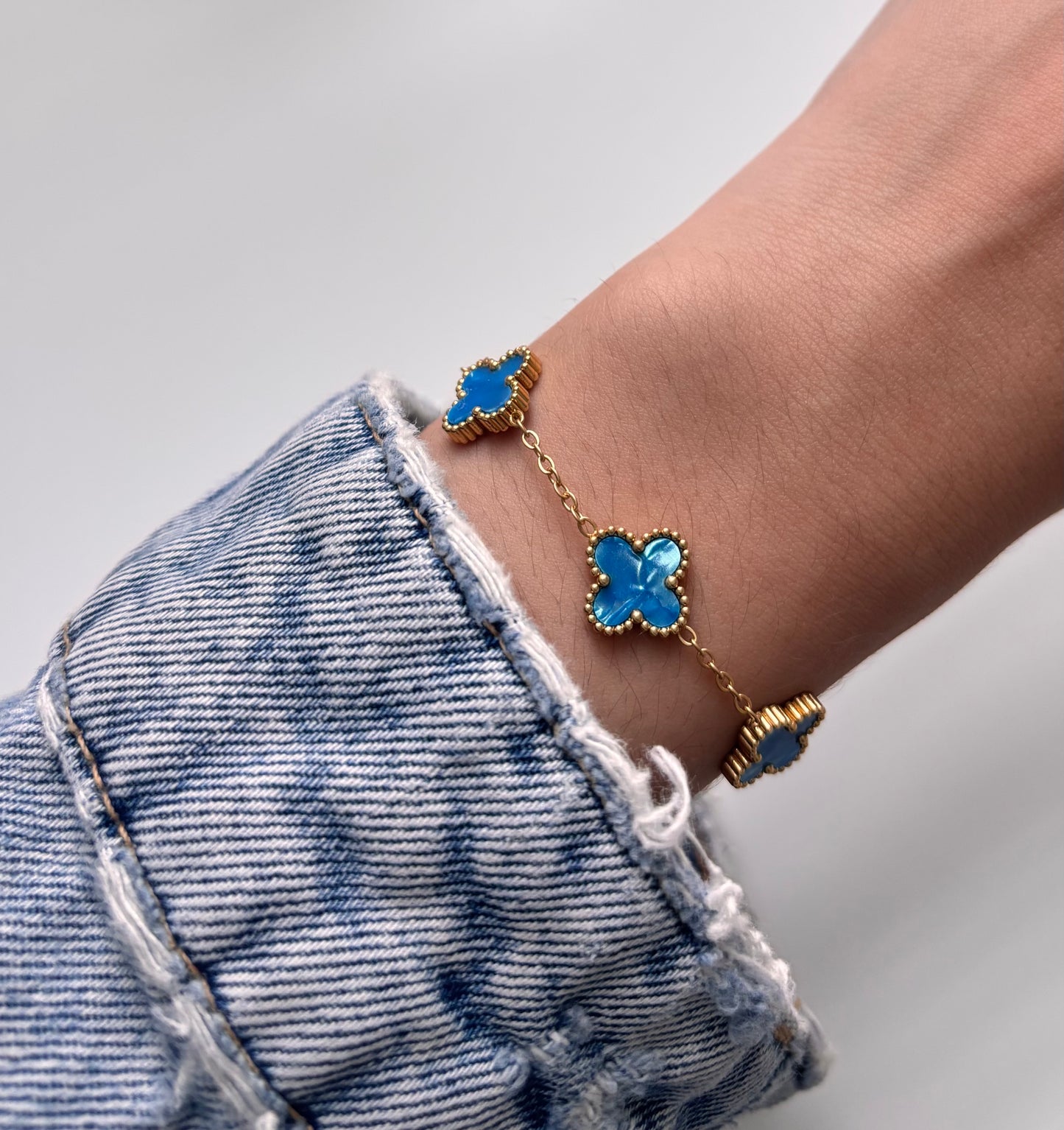 Blue Trebol bracelet