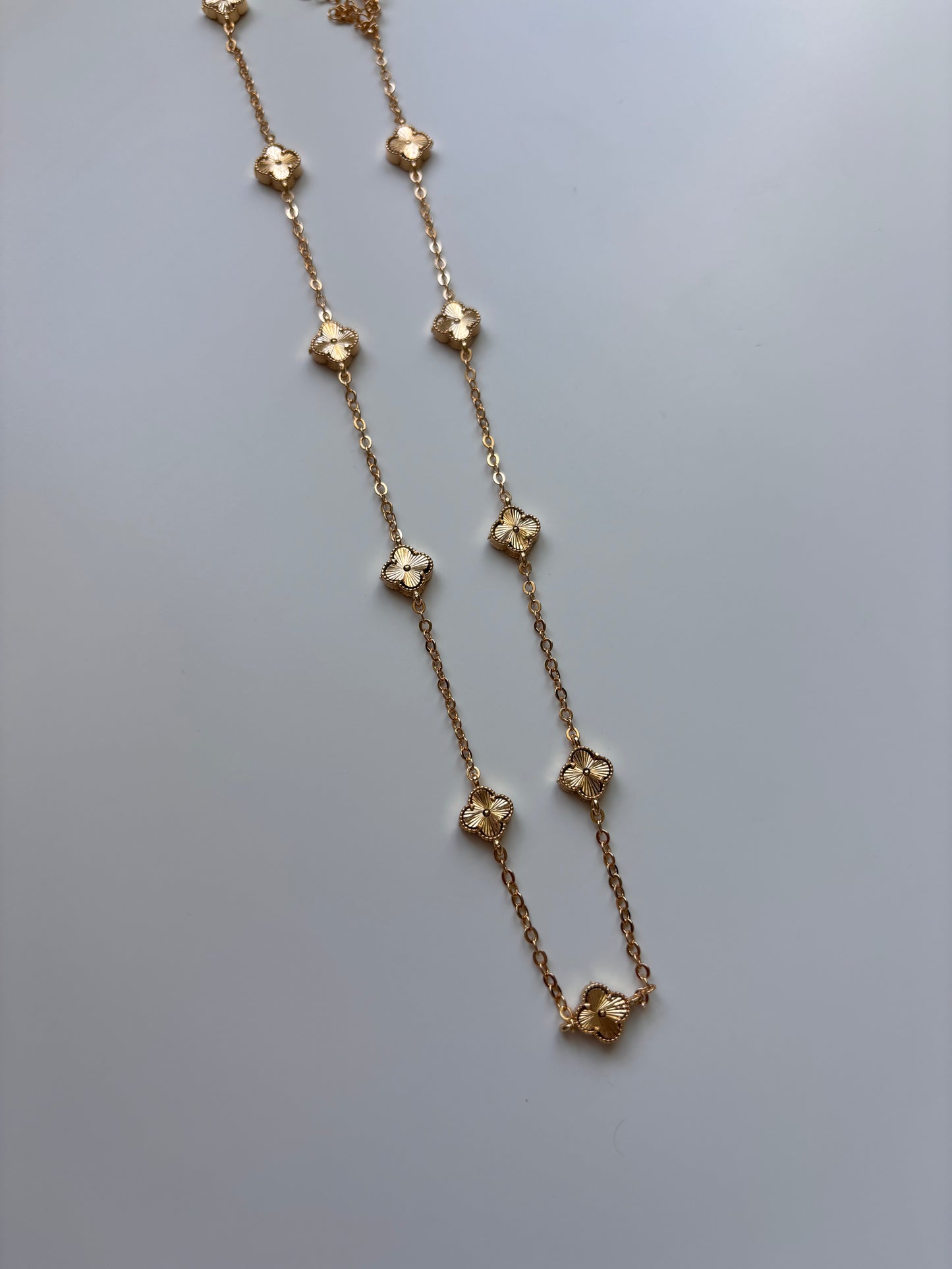 Multiple trebol Gold Necklace