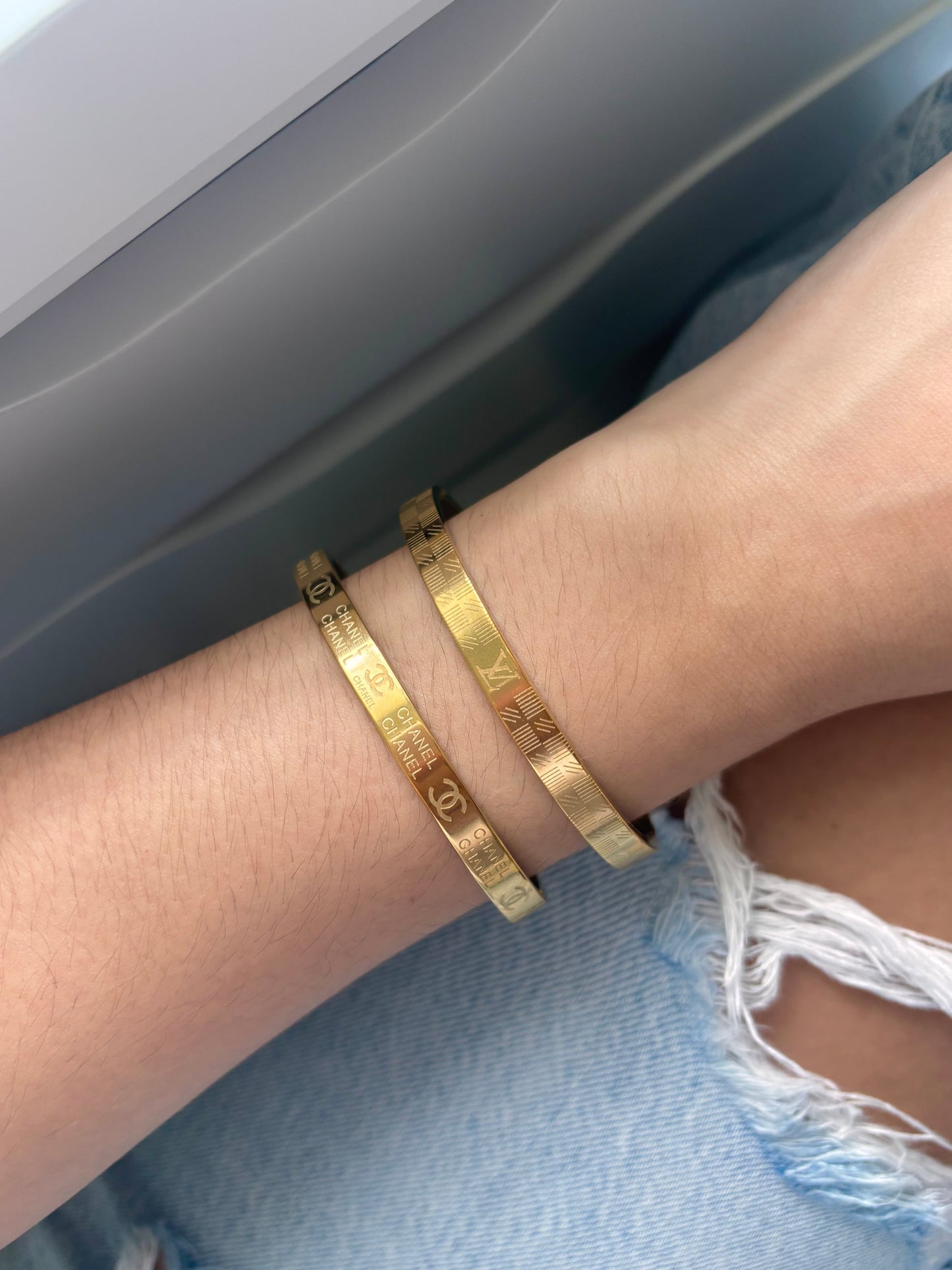 Golden bangles