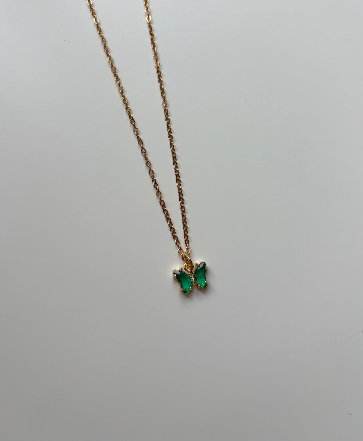 Green Butterfly Necklace