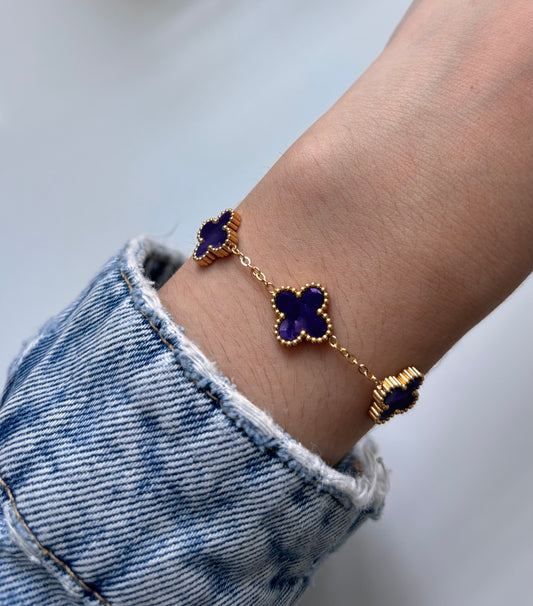 Purple Trebol bracelet