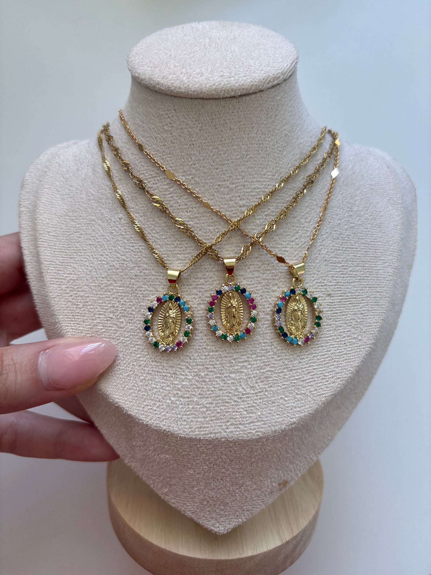 Virgen necklaces