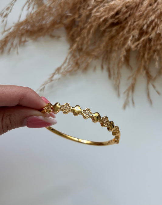 Glitter Trebol Bangle