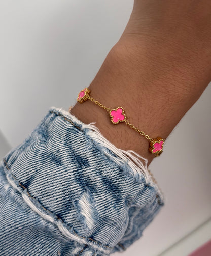 Pink Trebol Bracelet