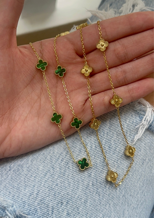 Multiple mini Trebol necklace