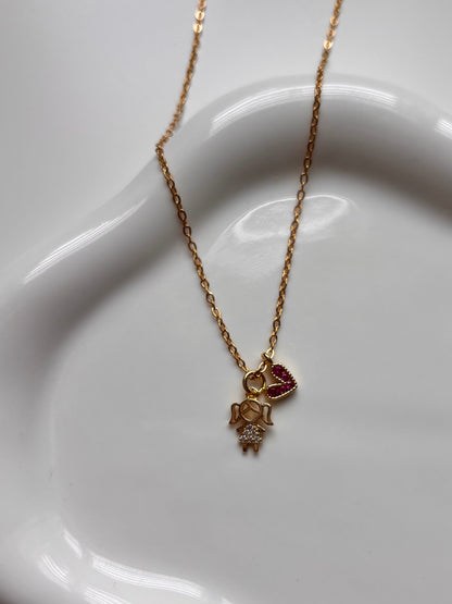 Mom Girl Necklace