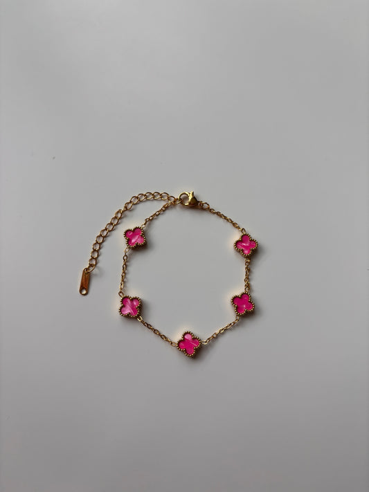 Pink Trebol Bracelet