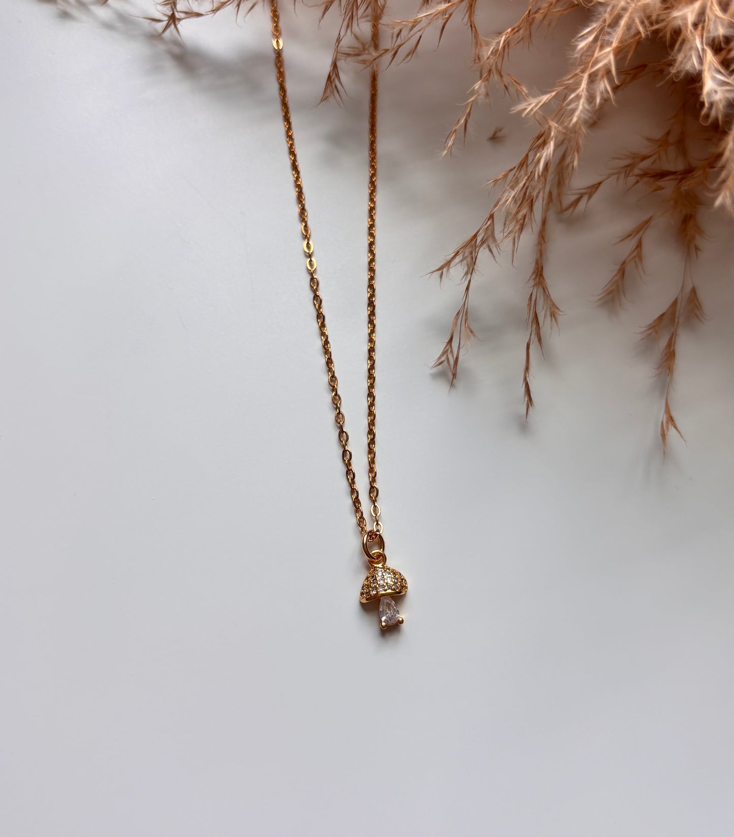 Mini Mushroom Necklace