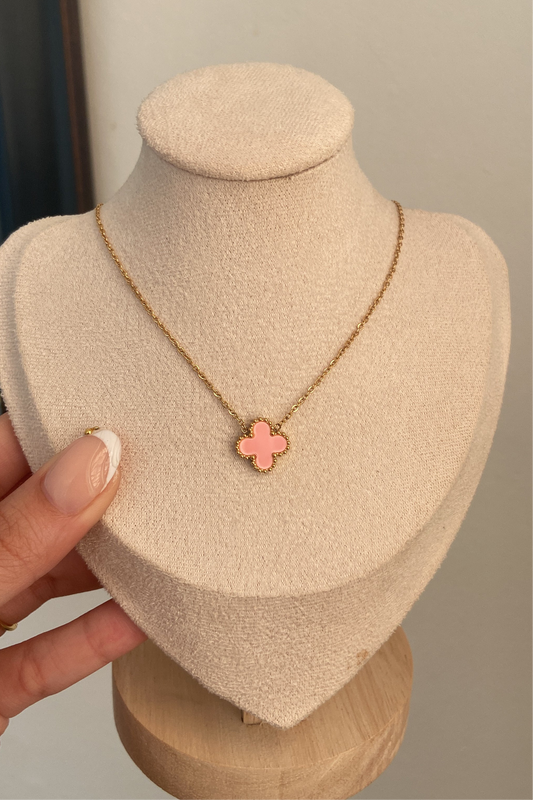 Pink Trebol Necklace
