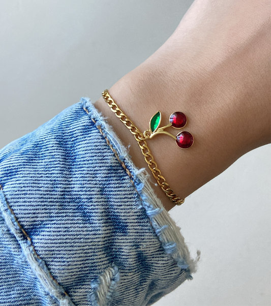 Cherry chunky bracelet