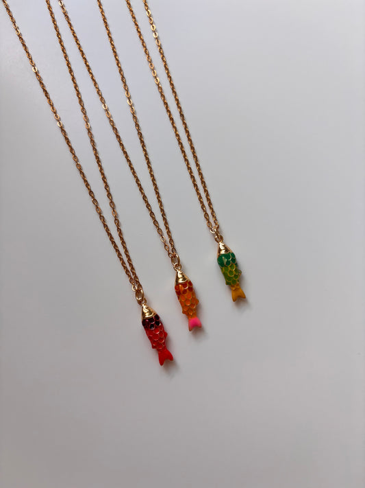 Color Fish Necklace