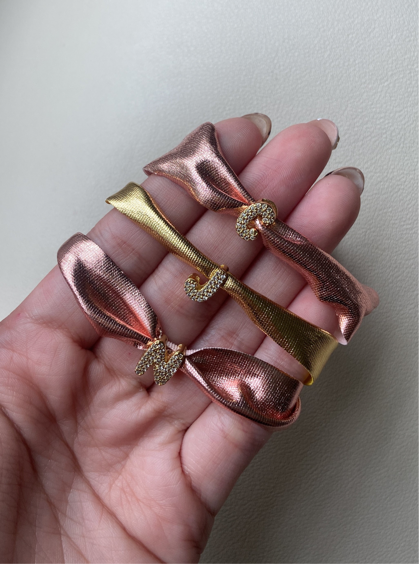 Golden Initial Bracelets
