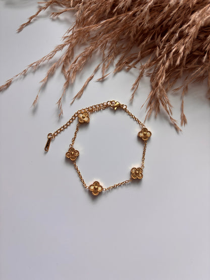 Golden mini Trebol Bracelet