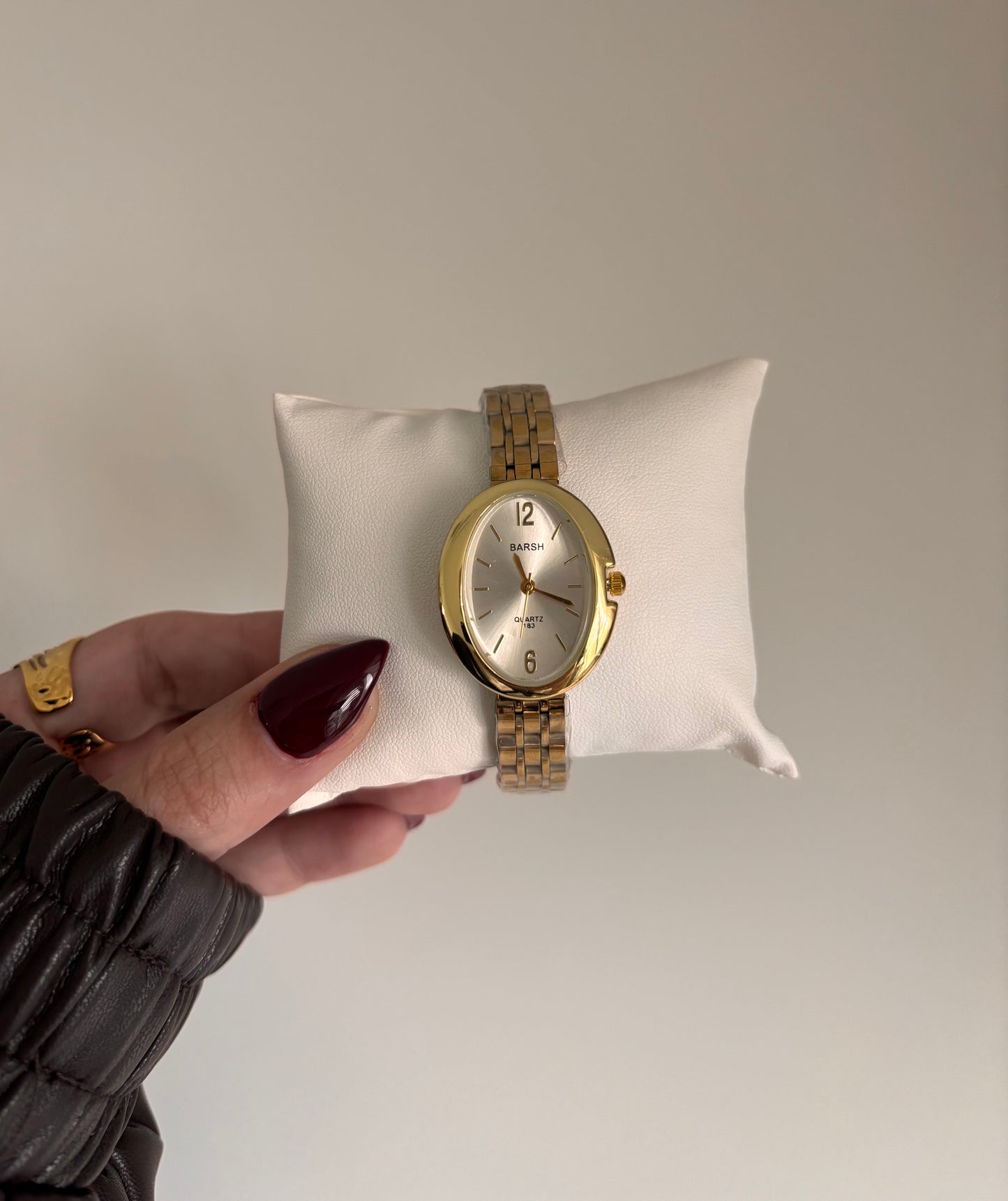 White Oval Watch
