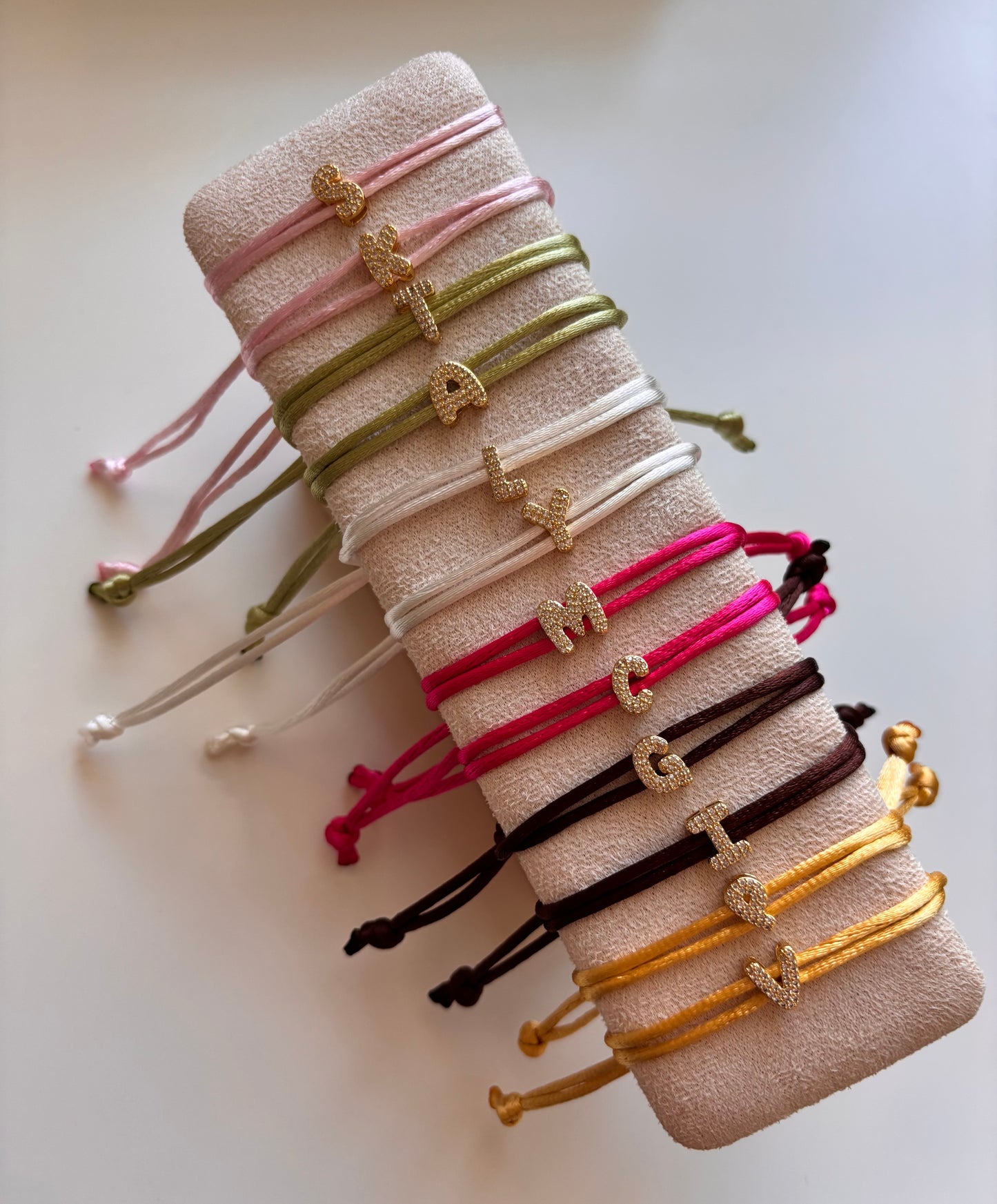 Initial Color Bracelets