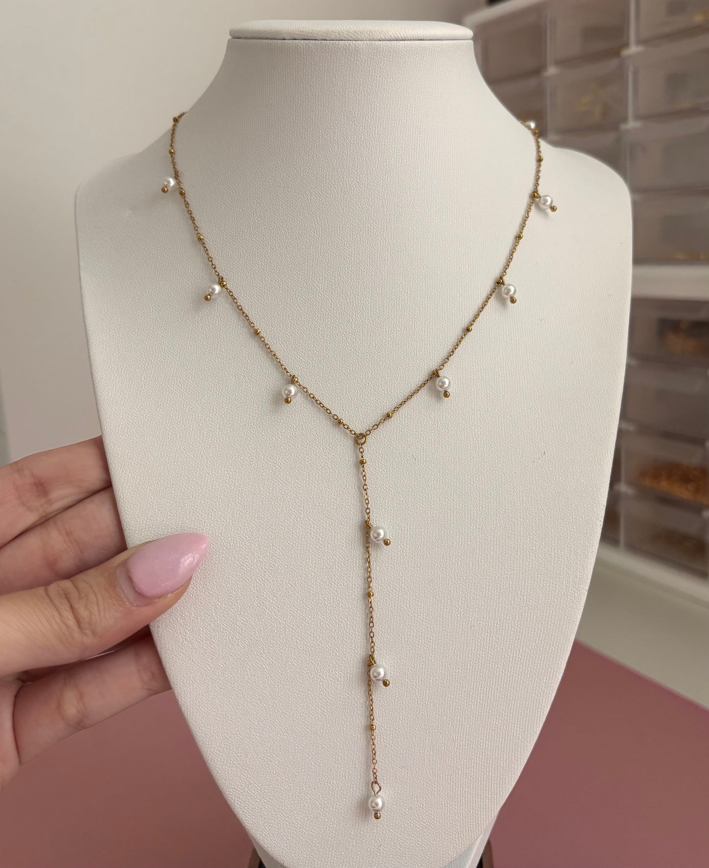 Pearls Lariat