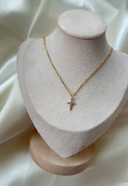 Mini cruz necklace