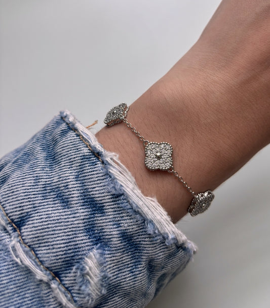 Silver Trebol bracelet