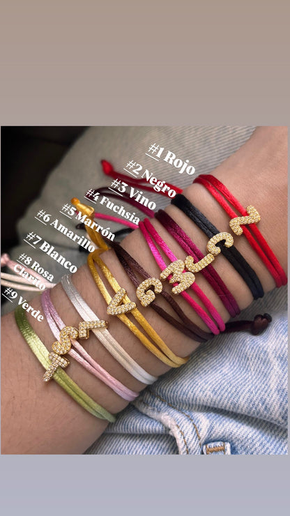 Initial Color Bracelets