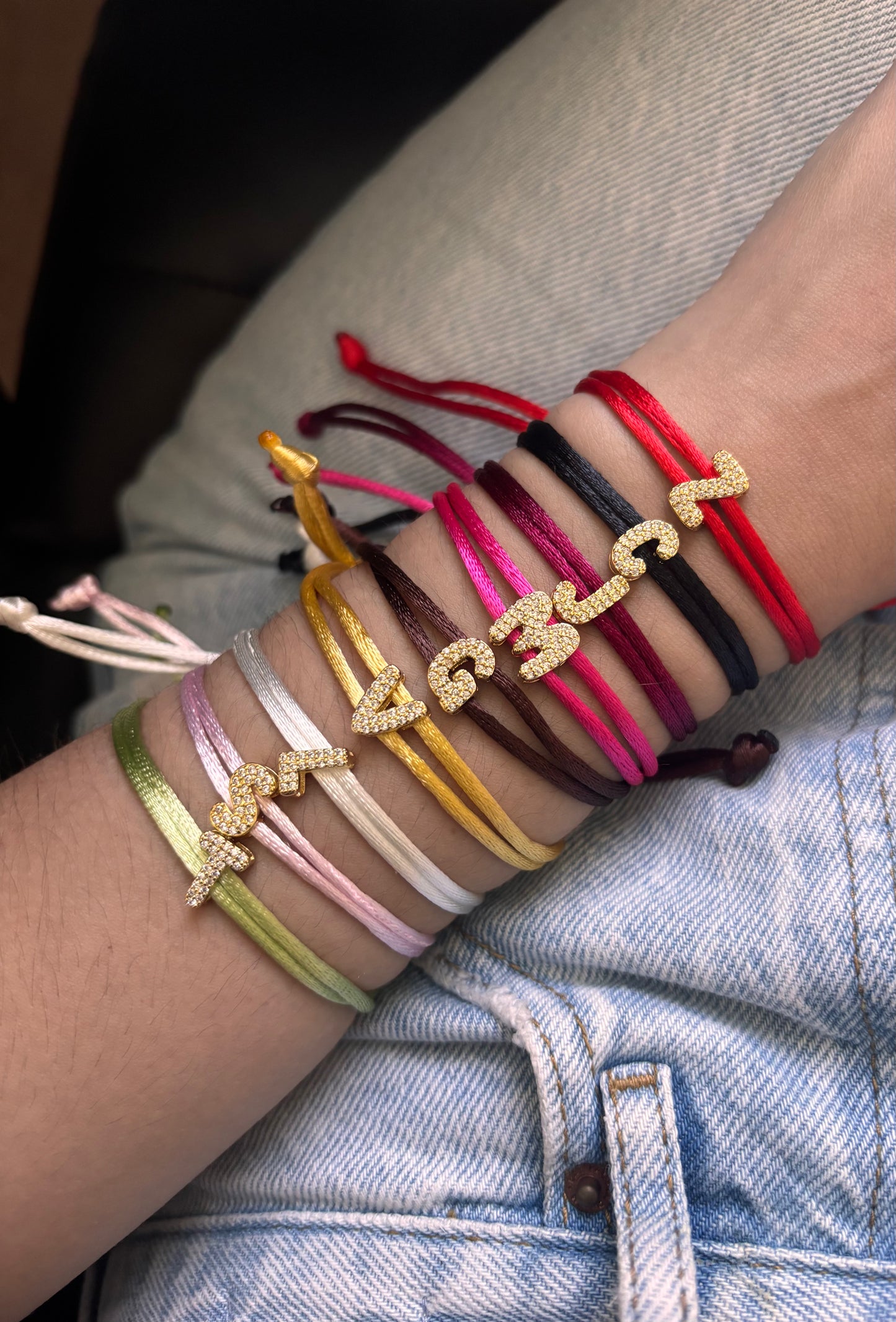 Initial Color Bracelets