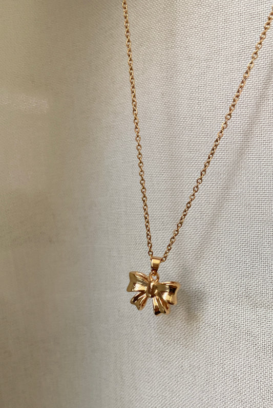 Bow necklace