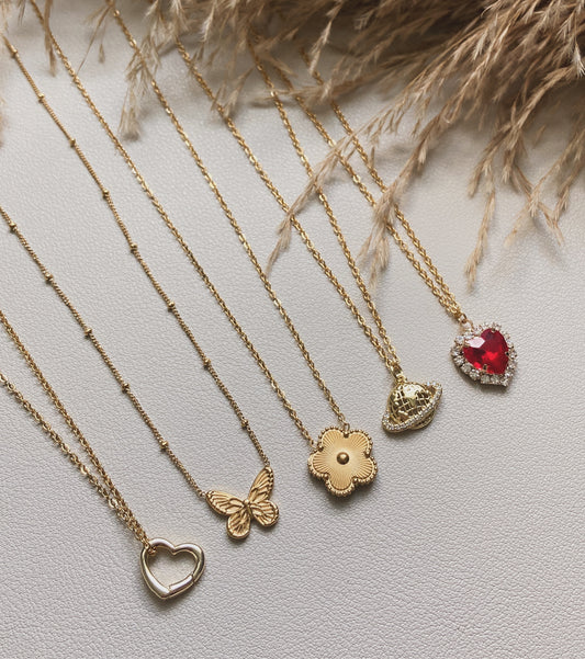 Gold necklaces