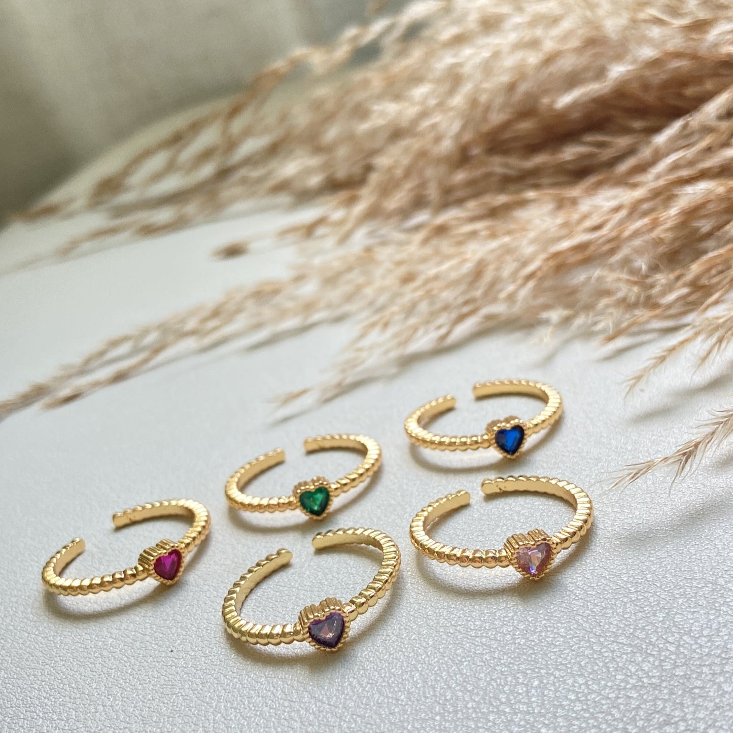 Heart rings